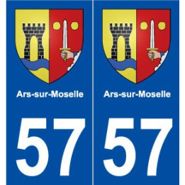 57 Ars-sur-Moselle blason autocollant plaque stickers ville