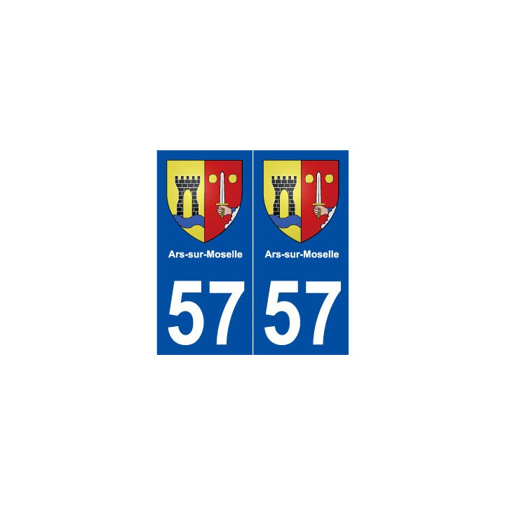 57 Ars-sur-Moselle blason autocollant plaque stickers ville