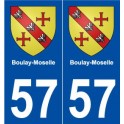 57 Boulay-Moselle blason autocollant plaque stickers ville