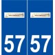 57 Boulay-Moselle logo autocollant plaque stickers ville
