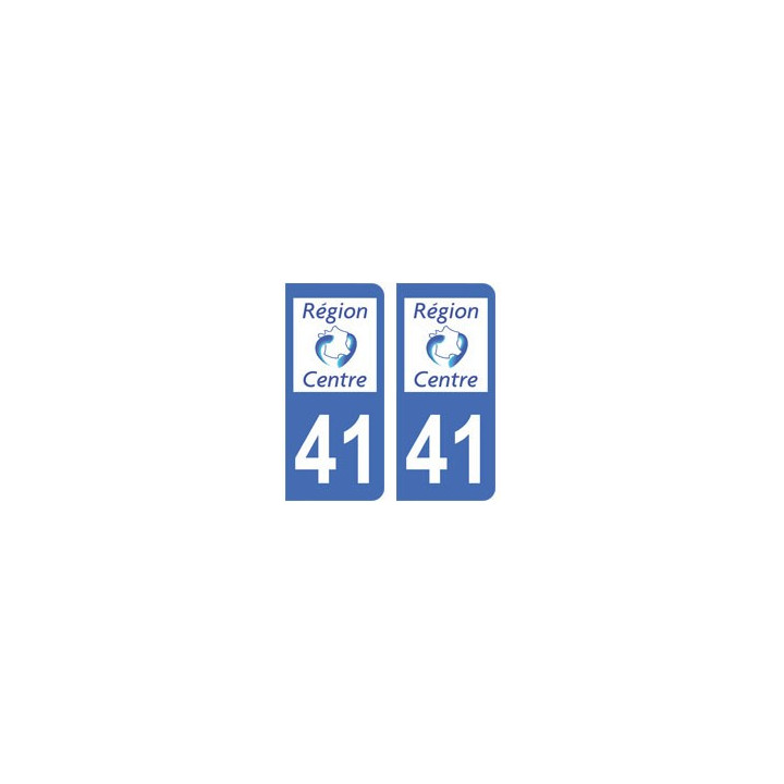 41 Loir et Cher autocollant plaque
