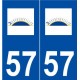 57 Farébersviller logo autocollant plaque stickers ville