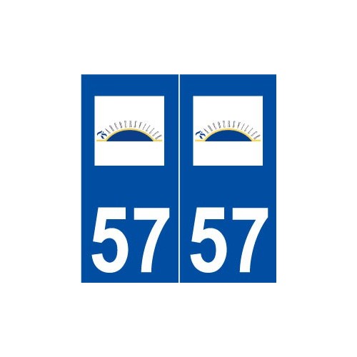 57 Farébersviller logo autocollant plaque stickers ville
