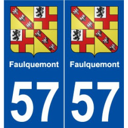 57 Faulquemont blason autocollant plaque stickers ville