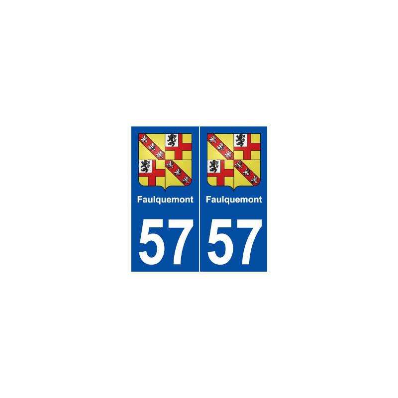 57 Faulquemont blason autocollant plaque stickers ville