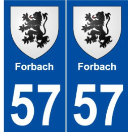 57 Forbach blason autocollant plaque stickers ville