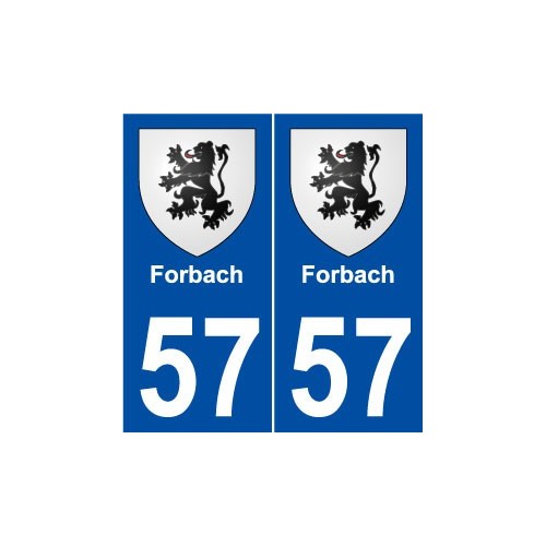57 Forbach blason autocollant plaque stickers ville