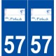 57 Forbach logo autocollant plaque stickers ville