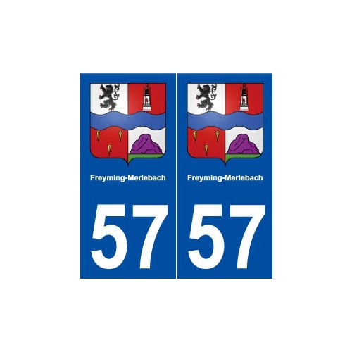 57 Freyming-Merlebach blason autocollant plaque stickers ville