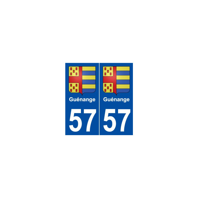 57 Guénange blason autocollant plaque stickers ville