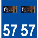 57 Guénange logo autocollant plaque stickers ville
