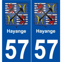 57 Hayange blason autocollant plaque stickers ville