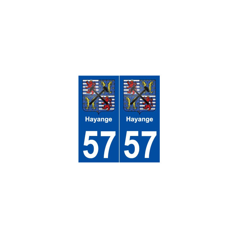 57 Hayange blason autocollant plaque stickers ville