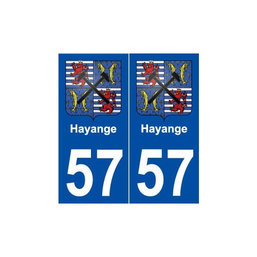 57 Hayange blason autocollant plaque stickers ville