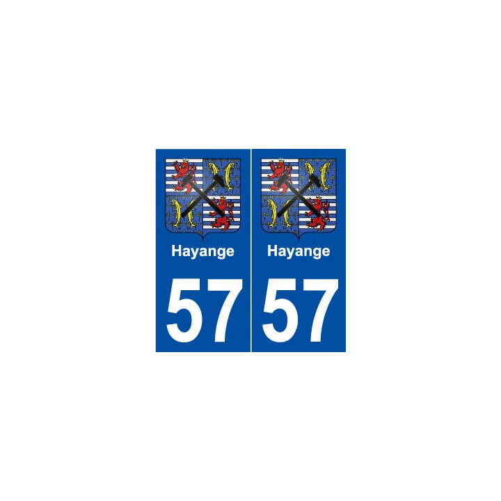 57 Hayange blason autocollant plaque stickers ville