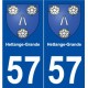 57 Hettange-Grande blason autocollant plaque stickers ville