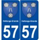 57 Hettange-Grande blason autocollant plaque stickers ville