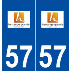 57 Hettange-Grande logo autocollant plaque stickers ville