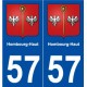57 Hombourg-Haut blason autocollant plaque stickers ville