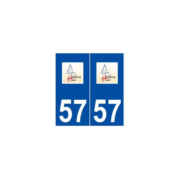 57 Hombourg-Haut logo autocollant plaque stickers ville