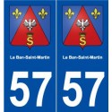 57 Le Ban-Saint-Martin blason autocollant plaque stickers ville