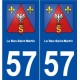 57 Le Ban-Saint-Martin blason autocollant plaque stickers ville