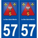 57 Le Ban-Saint-Martin blason autocollant plaque stickers ville