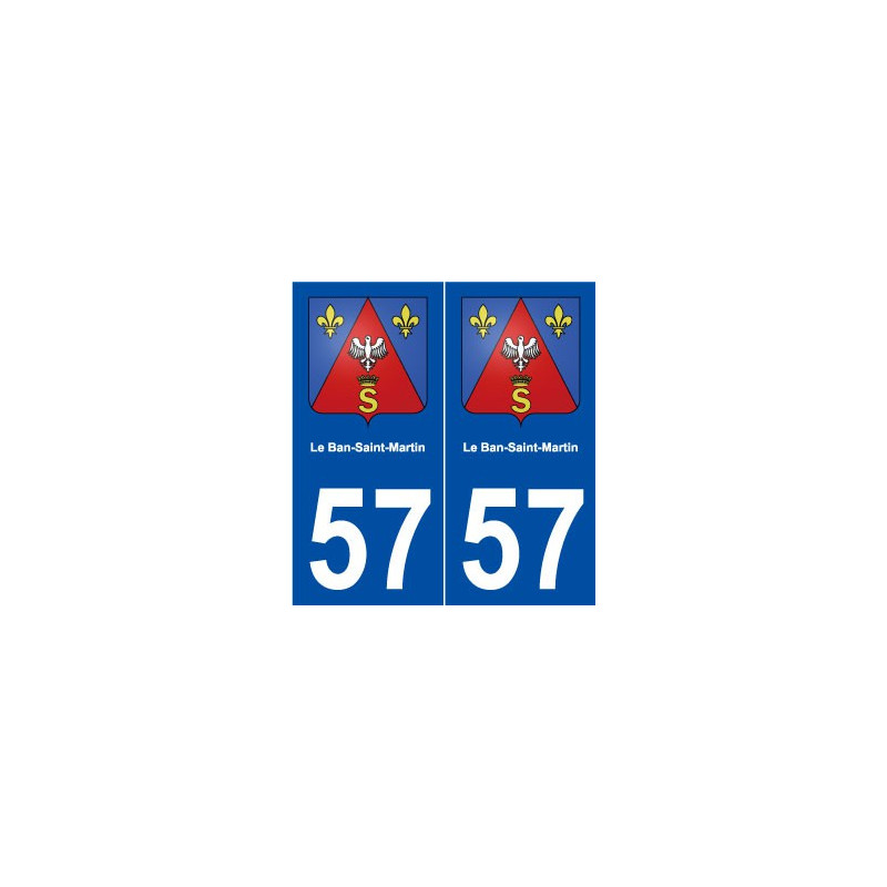 57 Le Ban-Saint-Martin blason autocollant plaque stickers ville