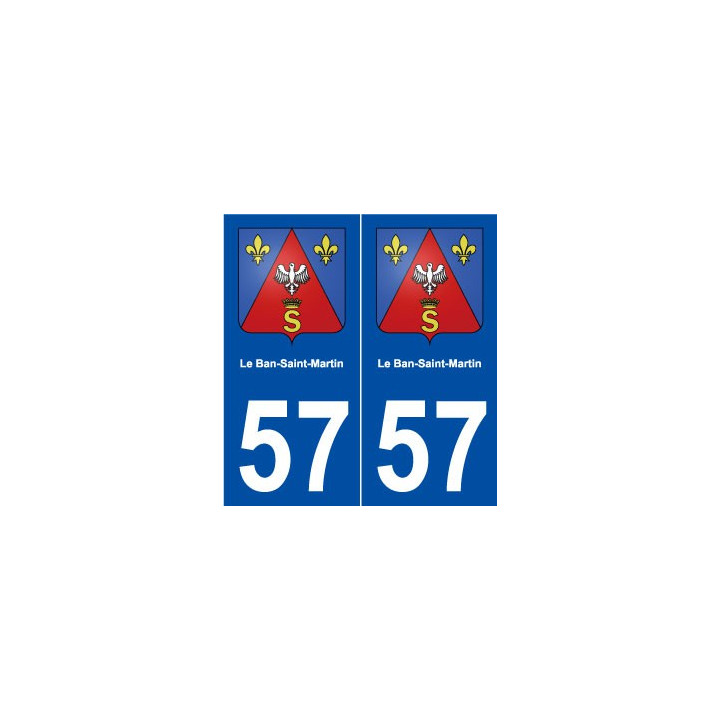 57 Le Ban-Saint-Martin blason autocollant plaque stickers ville