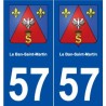 57 Le Ban-Saint-Martin blason autocollant plaque stickers ville