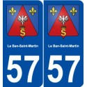 57 Le Ban-Saint-Martin blason autocollant plaque stickers ville