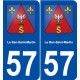 57 Le Ban-Saint-Martin blason autocollant plaque stickers ville