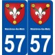 57 Maizières-lès-Metz blason autocollant plaque stickers ville