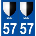 57 Metz coat of arms sticker plate stickers city