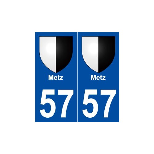 57 Metz blason autocollant plaque stickers ville