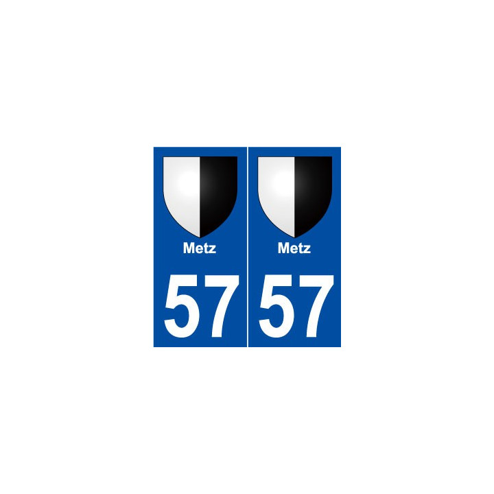 57 Metz blason autocollant plaque stickers ville
