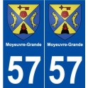 57 Moyeuvre-Grande blason autocollant plaque stickers ville