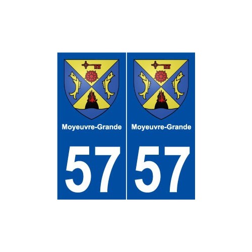 57 Moyeuvre-Grande blason autocollant plaque stickers ville