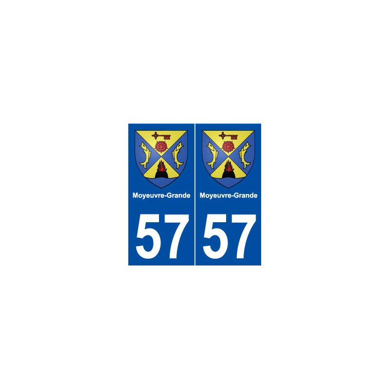 57 Moyeuvre-Grande blason autocollant plaque stickers ville