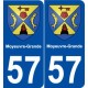 57 Moyeuvre-Grande blason autocollant plaque stickers ville