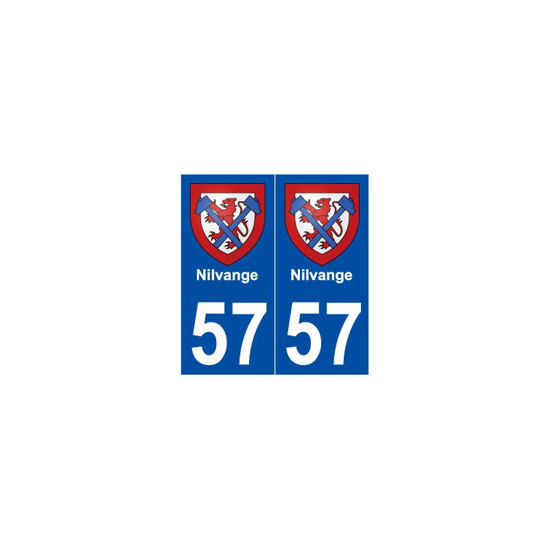 57 Nilvange blason autocollant plaque stickers ville