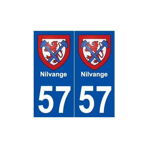 57 Nilvange blason autocollant plaque stickers ville