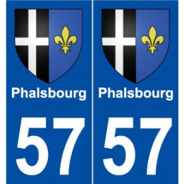 57 Phalsbourg blason autocollant plaque stickers ville