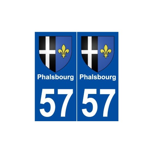 57 Phalsbourg blason autocollant plaque stickers ville