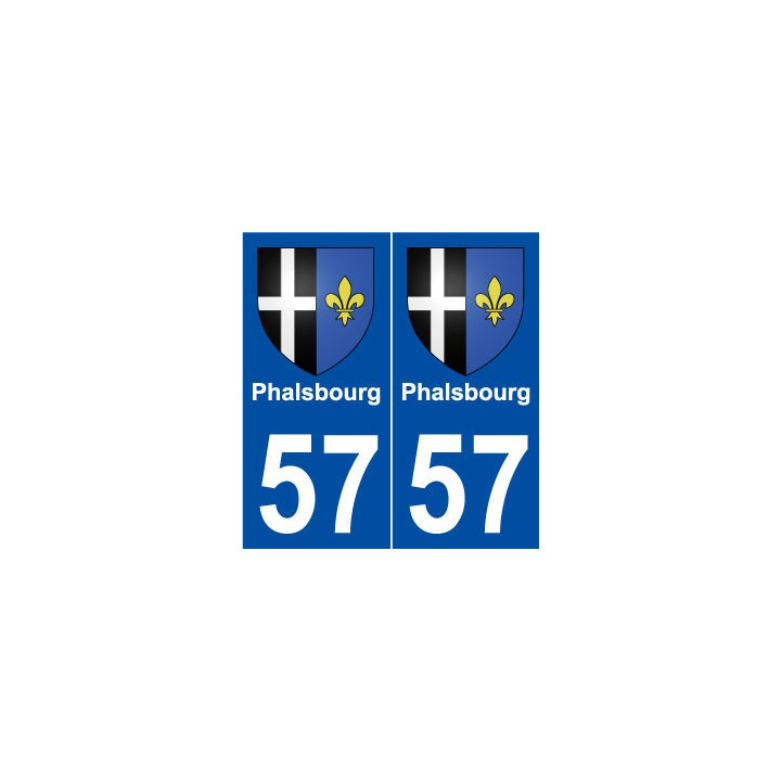 57 Phalsbourg blason autocollant plaque stickers ville