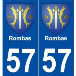 57 Rombas blason autocollant plaque stickers ville