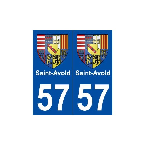 57 Saint-Avold blason autocollant plaque stickers ville