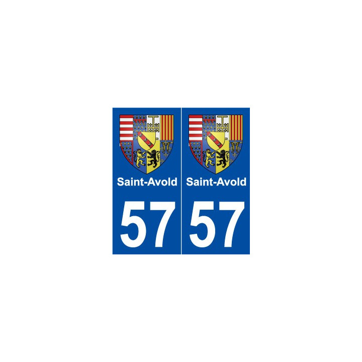 57 Saint-Avold blason autocollant plaque stickers ville