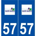 57 Saint-Avold logo autocollant plaque stickers ville