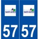 57 Saint-Avold logo autocollant plaque stickers ville